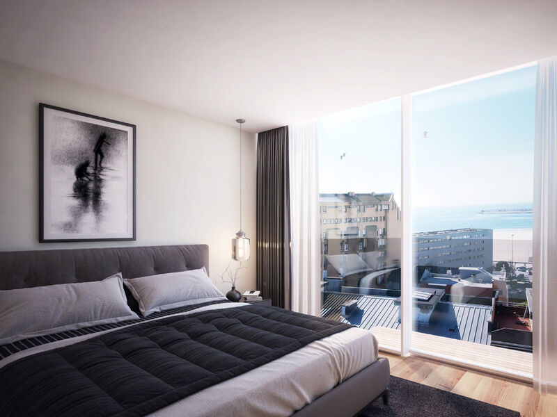 Apartment T1 Modern Serpa Pinto Matosinhos - air conditioning, terrace