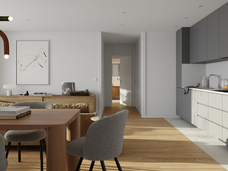 Apartment T2 Luxury in the center Lordelo  Lordelo do Ouro Porto - thermal insulation, garden, balcony, balconies