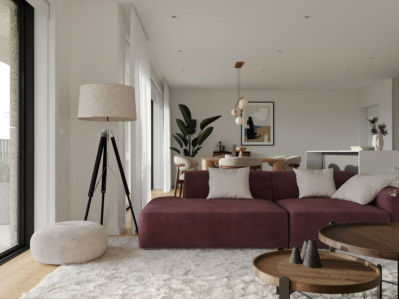 Apartment Luxury in the center 2 bedrooms Lordelo  Lordelo do Ouro Porto - balconies, garden, balcony, thermal insulation