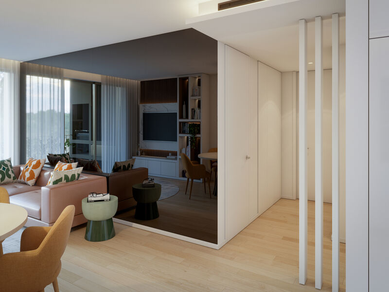 Apartamento T2 Praia da Rocha Portimão - condomínio fechado, cozinha equipada, banho turco, jardim, sauna, parque infantil, garagem, piscina, varandas