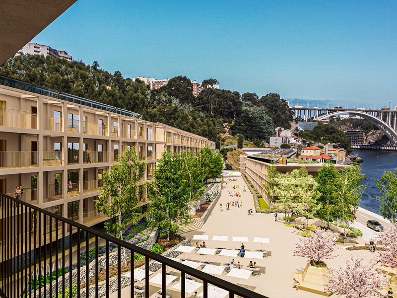 Apartamento T2 Santa Marinha Vila Nova de Gaia - terraços, lugar de garagem