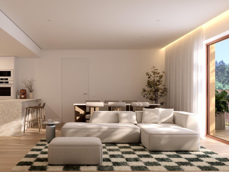 Apartamento T2 com área exterior, junto ao Rio Douro