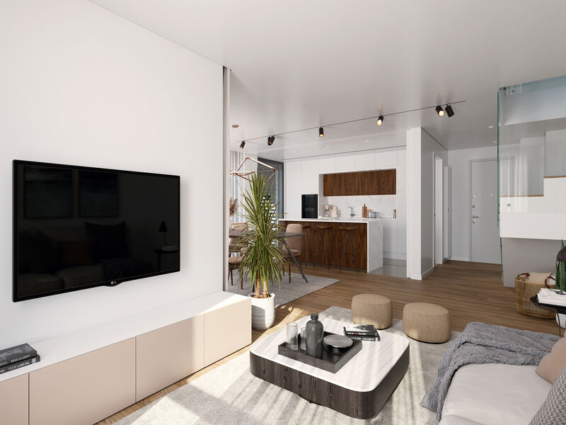 Apartment 4 bedrooms Duplex Caxias Oeiras - gated community, terrace, balconies, balcony, garden, gardens, terraces, swimming pool