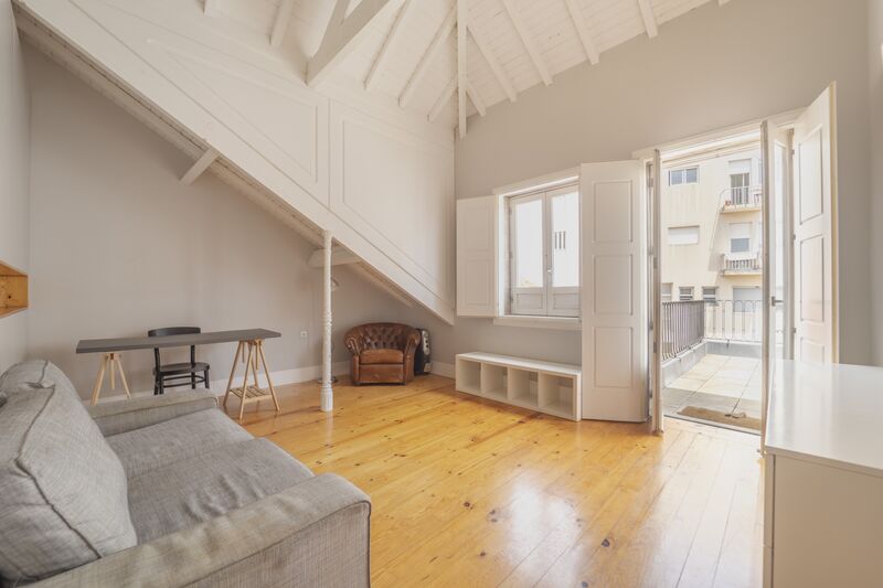 Apartamento Duplex T1 Igreja dos Clerigos Porto - varanda, terraço, jardim, cozinha equipada