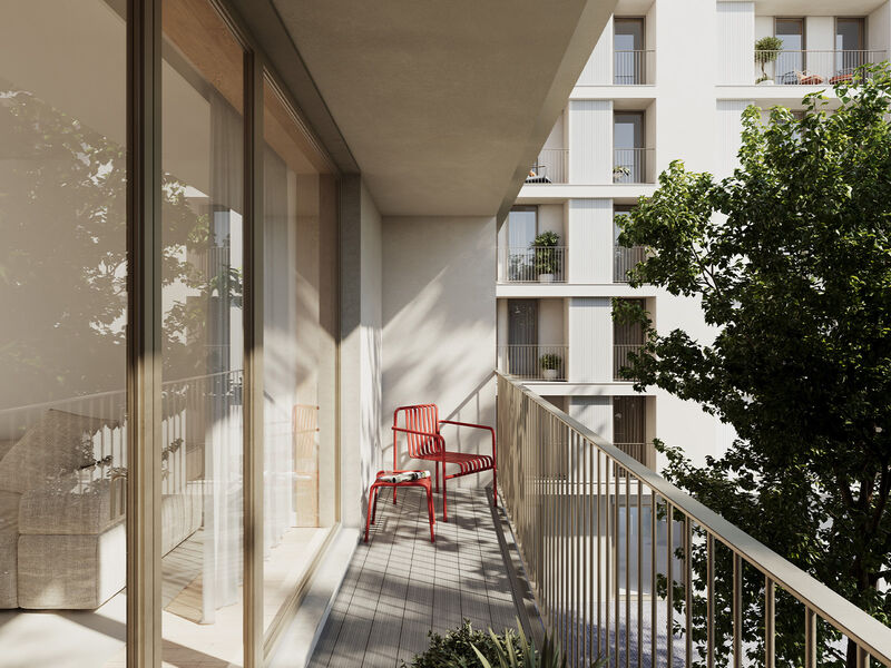 Apartamento Moderno T2 Campo Grande Lumiar Lisboa - terraços, varandas, jardins