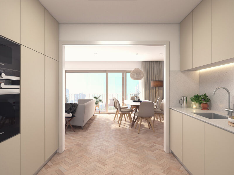 Apartment T1 Prelada Ramalde Porto - store room, thermal insulation, balcony, balconies, garden