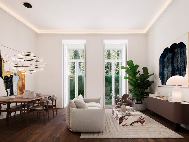 Apartment T1 in the center Campo Mártires da Pátria  Pena Lisboa - great location, swimming pool, gardens, balcony