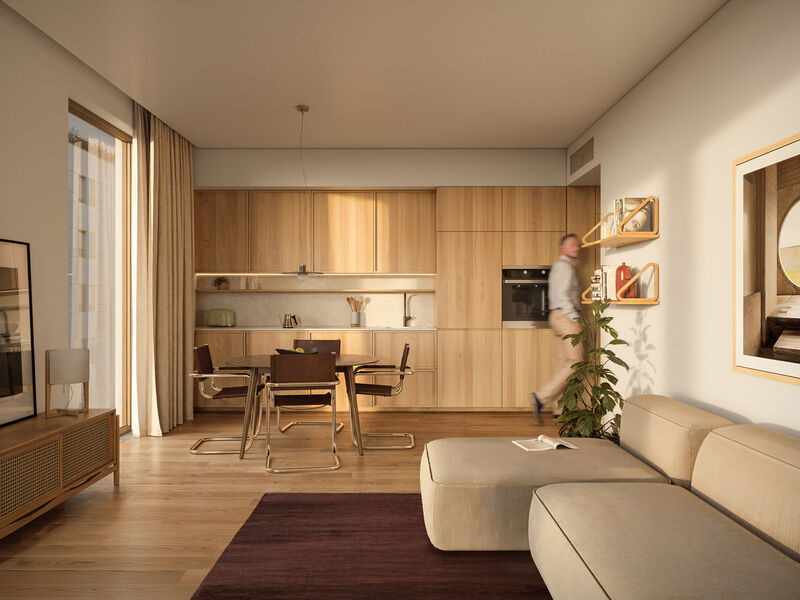 Apartment Duplex T2 Arroios Lisboa - balconies, balcony, swimming pool, condominium