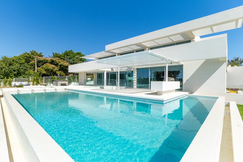House 5 bedrooms new Quartos São Clemente Loulé - garage, swimming pool, air conditioning, sea view, underfloor heating, terraces