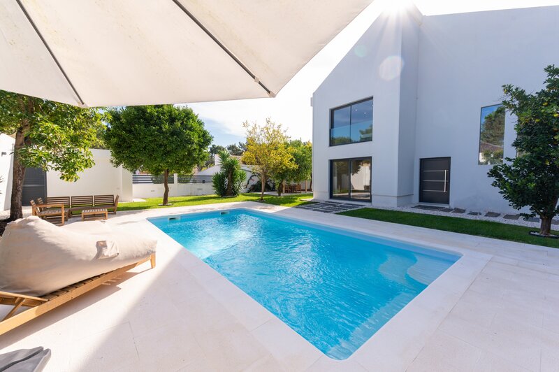 Casa V6 Moderna Aroeira Almada - jardín, barbacoa, piscina, garaje, balcón