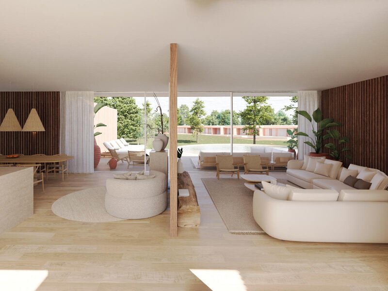 Apartamento T2 Moderno Santiago do Cacém - sauna, piscina, terraço, cozinha equipada, banho turco, ar condicionado, ténis