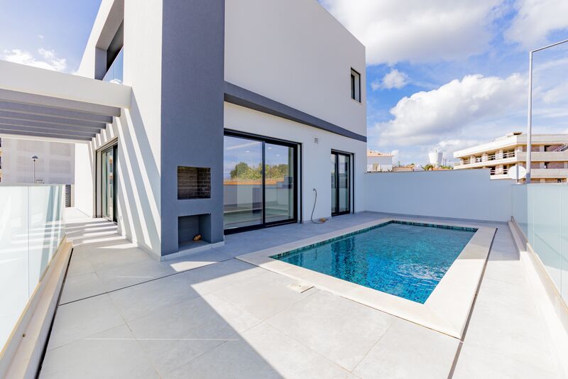 Moradia nova V3+1 Mexilhoeira Grande Portimão - garagem, piscina, vista mar