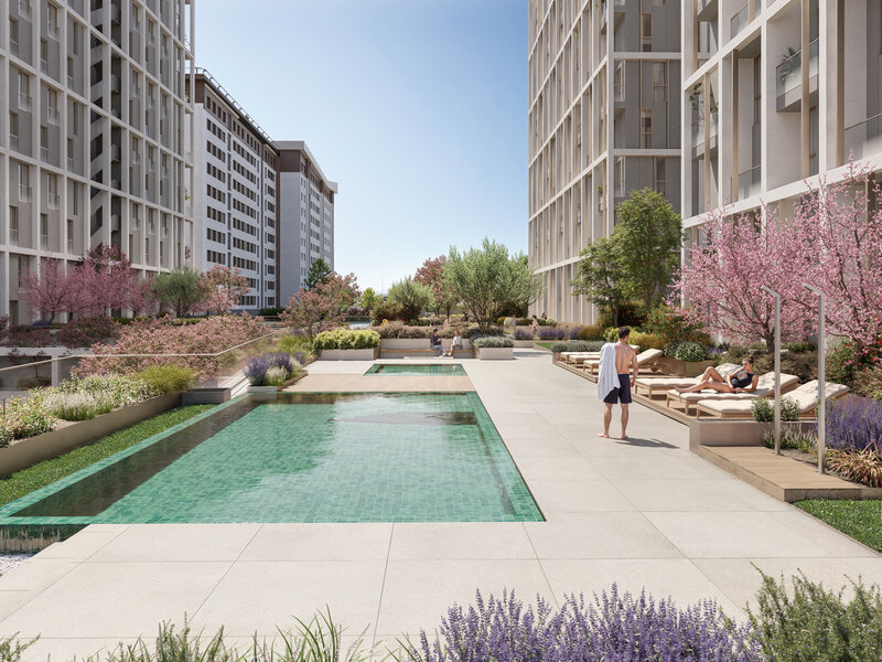 Wohnung T1 Parque das Nações Lisboa - ausgestattet, balkone, möbliert, swimmingpool