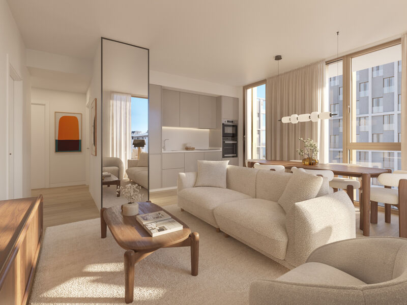 Wohnung T1 Parque das Nações Lisboa - balkone, ausgestattet, swimmingpool, möbliert