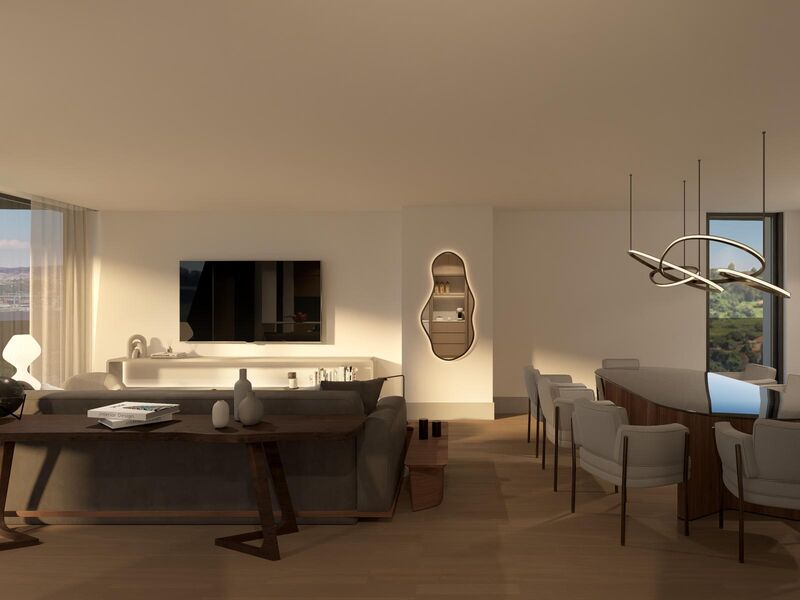 Apartamento Duplex T1 Centro Gaia Mafamude Vila Nova de Gaia - terraços, parque infantil, jardins, piscina, tênis, áreas verdes, varandas, condomínio fechado