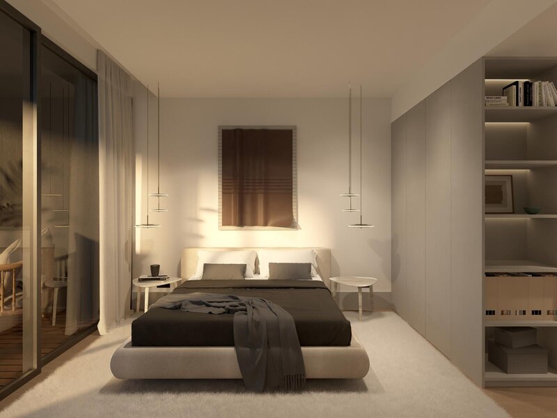 Apartamento T1+1 de luxo Centro Gaia Mafamude Vila Nova de Gaia - condomínio fechado, terraços, parque infantil, tênis, piscina, jardins, varandas, áreas verdes