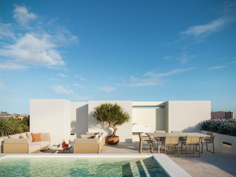 Apartamento T2 Vilamoura Quarteira Loulé - parque infantil, terraços, jardins, varandas, churrasqueira, piscina