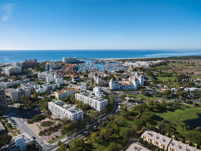 Apartamento T3 Vilamoura Quarteira Loulé - churrasqueira, varandas, jardins, parque infantil, terraços, piscina