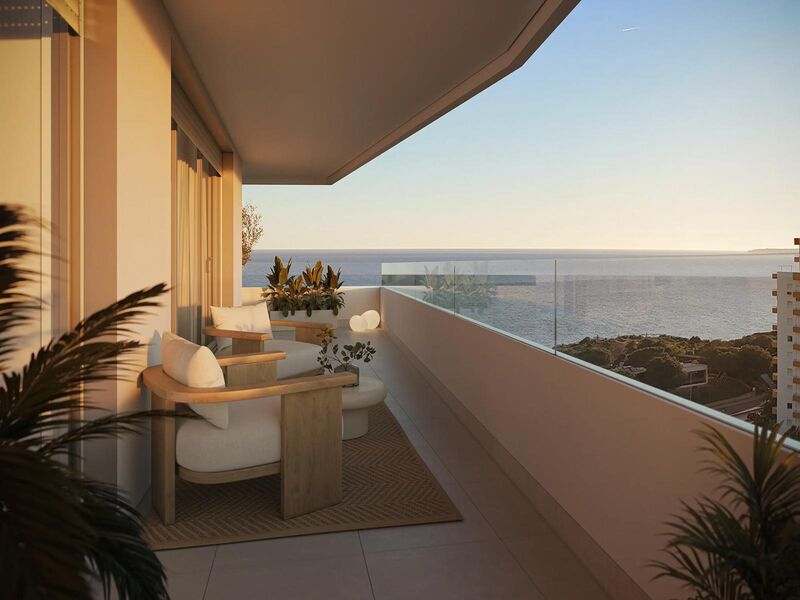 Apartamento Moderno T2 Praia da Rocha Portimão - piscina, terraços, jardins, videovigilância, condomínio fechado, arrecadação, equipado