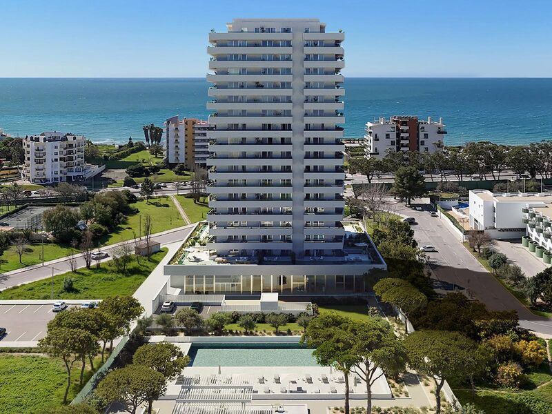 Apartment 1+1 bedrooms Modern Praia da Rocha Portimão - video surveillance, equipped, store room, gardens, swimming pool, terraces, gated community
