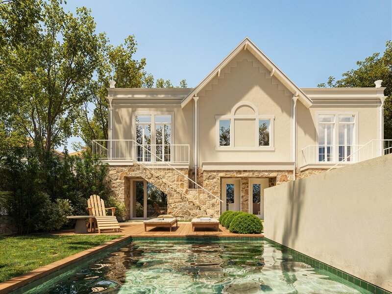 Huis V3+1 Estoril Cascais - zwembad, tuin, garage, zeezicht, tennisbaan
