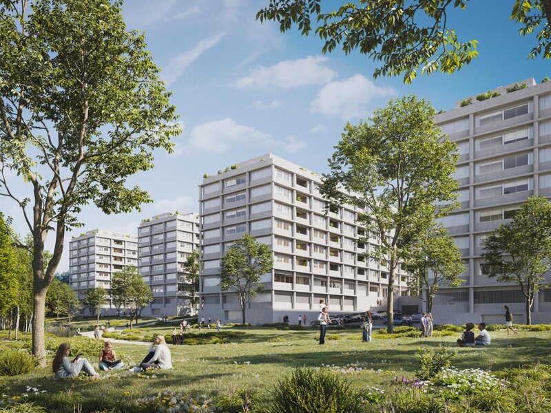 Apartamento T2 com varanda e estacionamento na Quinta da Moreira