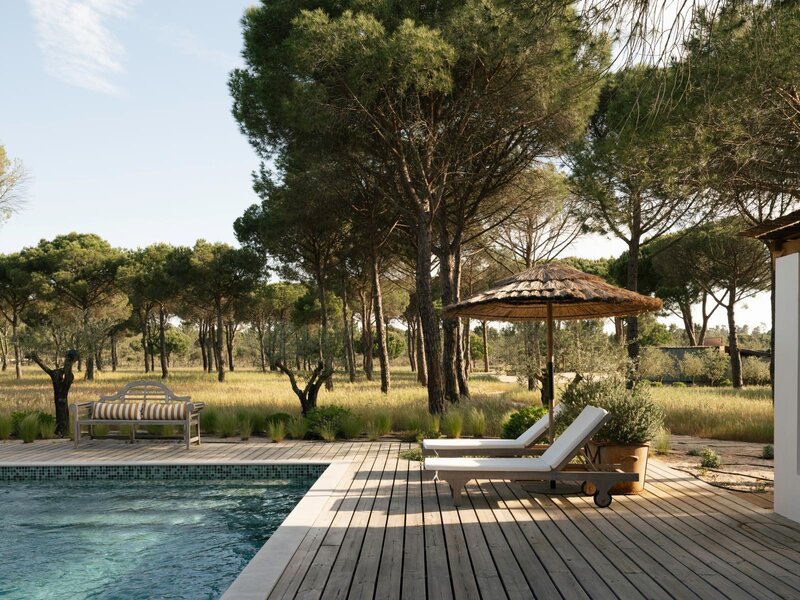 Moradia nova V5 Comporta Grândola - lareira, painéis solares, piscina, varandas