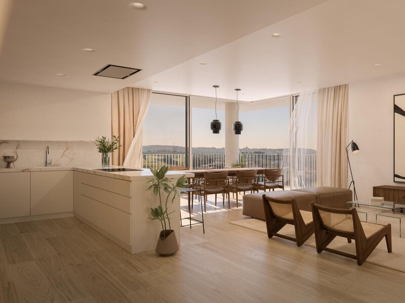 Wohnung T1 Belas Clube de Campo Sintra - ausgestattet, tennisplatz, spielplatz, möbliert, terrassen, gärten, swimmingpool, balkone
