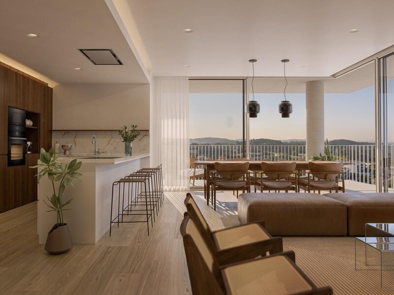 Appartement T1 Belas Clube de Campo Sintra - balcons, meublé, aire de jeux, jardins, terrasses, court de tennis, piscine, équipé