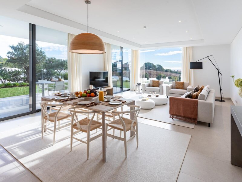 Apartamento T2 Sesmarias Vila Nova de Cacela Vila Real de Santo António - piscina, equipado, mobilado, jardins, terraços
