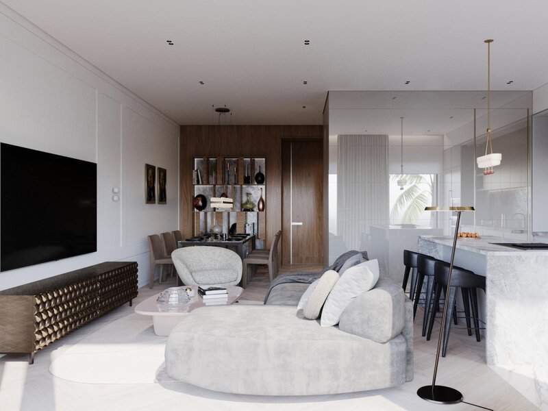 Apartment 2 bedrooms Modern Montenegro Faro - store room, garden