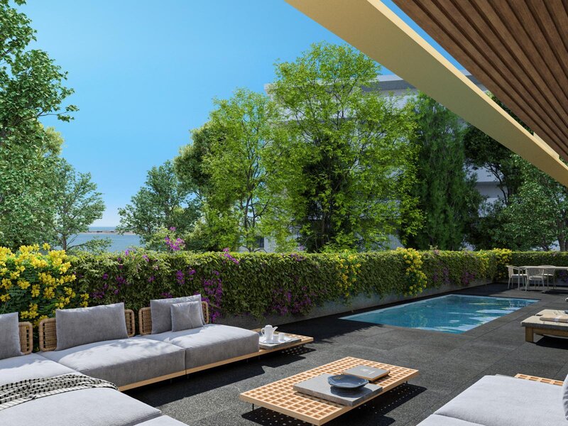Apartamento novo T2 Quinta Marques Gomes Canidelo Vila Nova de Gaia - piscina, terraço