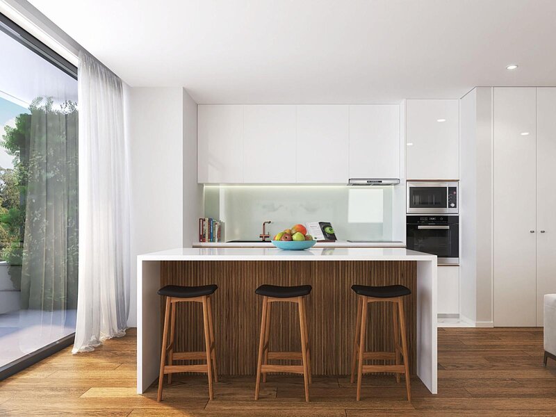 Apartamento T3 Centro Leça da Palmeira Matosinhos - vidros duplos, vaga de garagem, piscina, varandas, ar condicionado, garagem