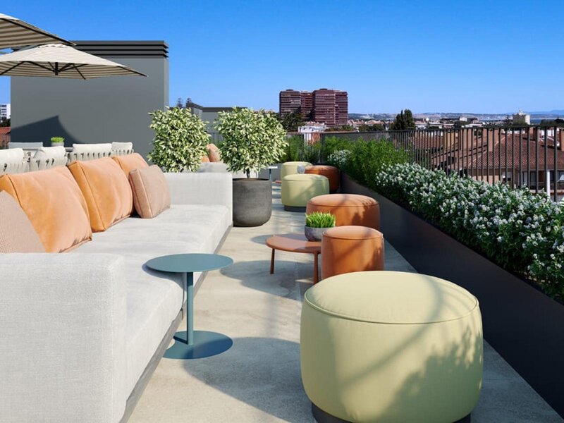 Appartement T1 Carcavelos Cascais - balcons