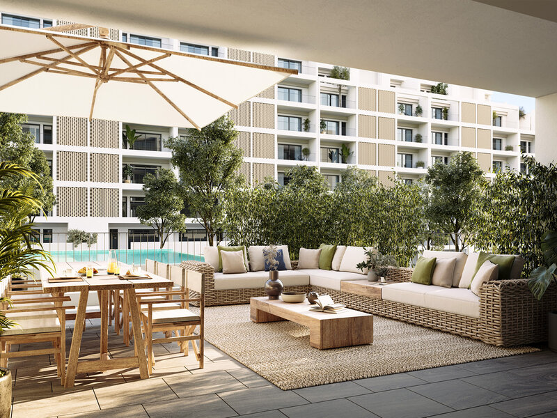 Wohnung Modern T3 Loures - wohnanlage, garage, balkone, klimaanlage, swimmingpool