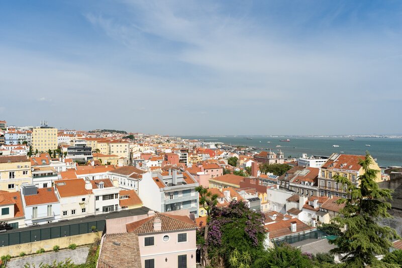 Apartamento T2 Lapa  Santos-o-Velho Lisboa - varanda, vidros duplos, ar condicionado, vista rio, terraço