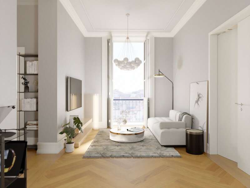 Apartamento T1 en el centro Baixa Madalena Lisboa - ático, balcón