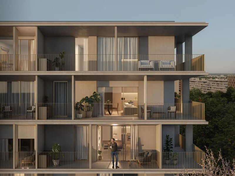 Apartamento T1 com varanda e garagem em Paranhos, Porto