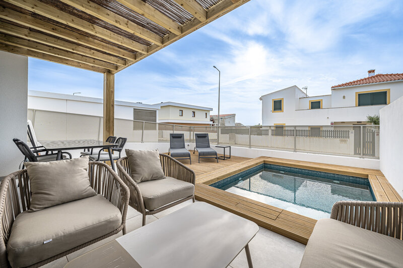 Wohnung T3 neue im zentrum Porto Covo Sines - swimmingpool, klimaanlage, ausgestattet