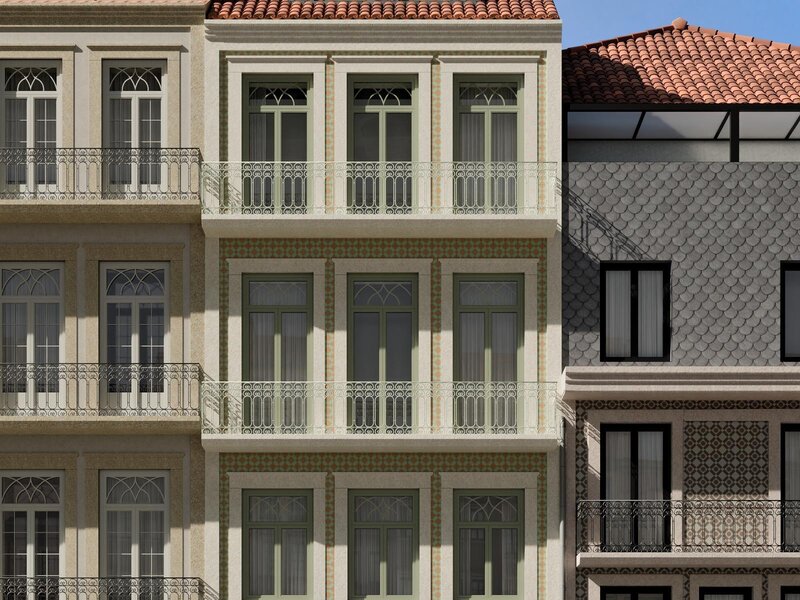 квартира двухуровневый в центре T0+1 Avenida dos Aliados Porto - балкон