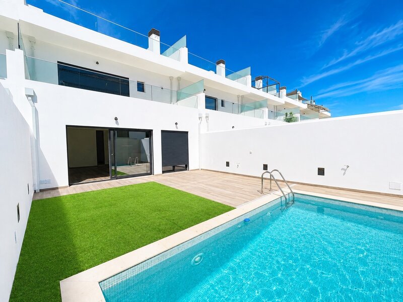 Moradia em banda V3 Santa Luzia Tavira - terraços, varandas, piscina