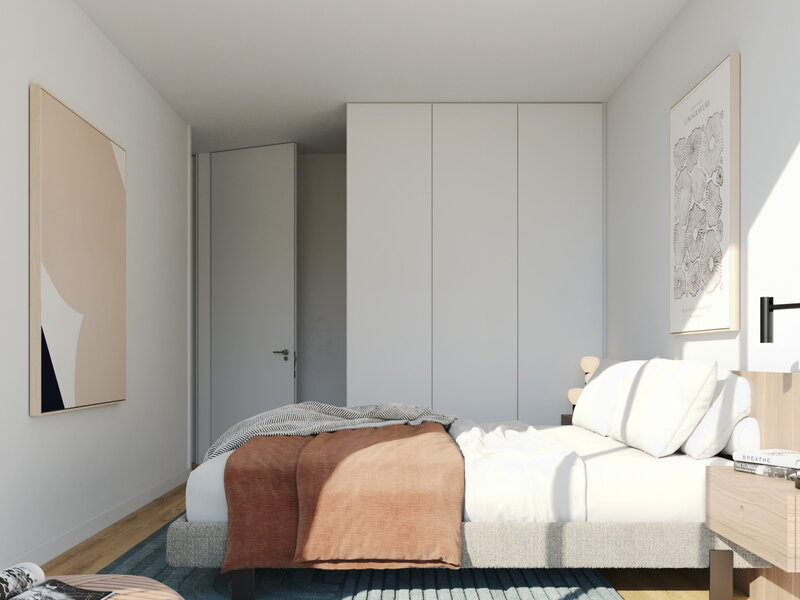 квартира T2 Hospital Pedro Hispano Senhora da Hora Matosinhos - балкон, сад, парковочное место, гараж, кондиционер, тихий район