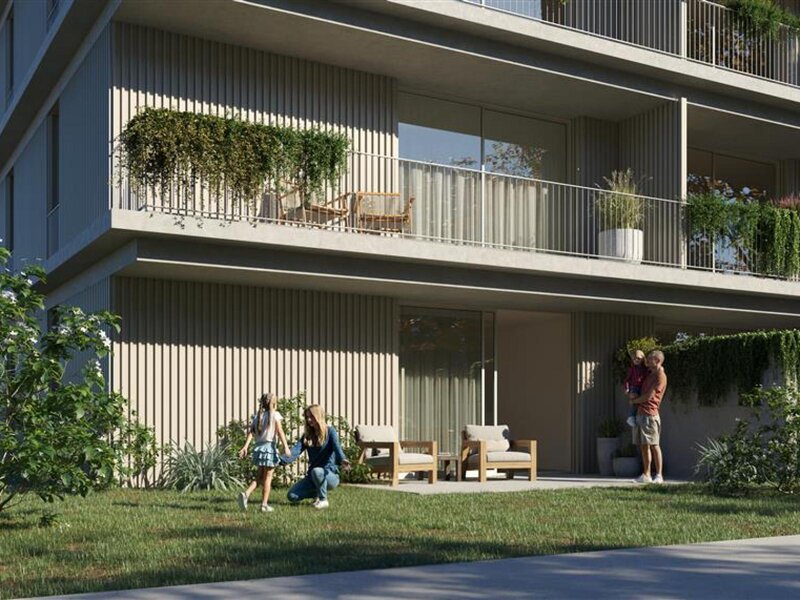 квартира T1+1 Hospital Pedro Hispano Senhora da Hora Matosinhos - гараж, балкон, парковочное место, кондиционер, сад, тихий район