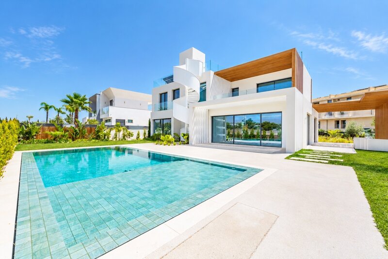 House new 3 bedrooms Vilamoura Quarteira Loulé - garage, air conditioning, swimming pool, terrace, gardens, barbecue