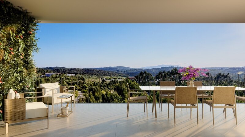 Wohnung T1 Belas Sintra - garten, swimmingpool, wohnanlage, tennisplatz, terrasse, abstellraum