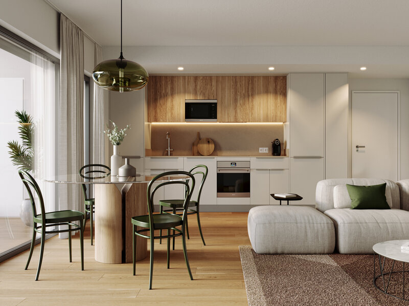 Wohnung T2 Modern Centro Loures - wohnanlage, gärten, terrassen, balkone, klimaanlage, swimmingpool