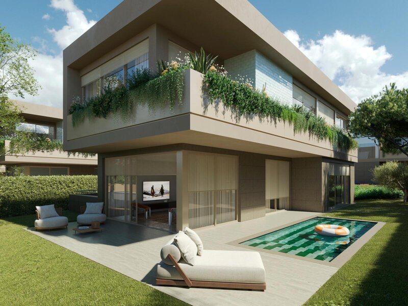 House Isolated townhouse 3 bedrooms Aldeia de Juzo Cascais - alarm, gated community, swimming pool, solar panels, gardens, air conditioning
