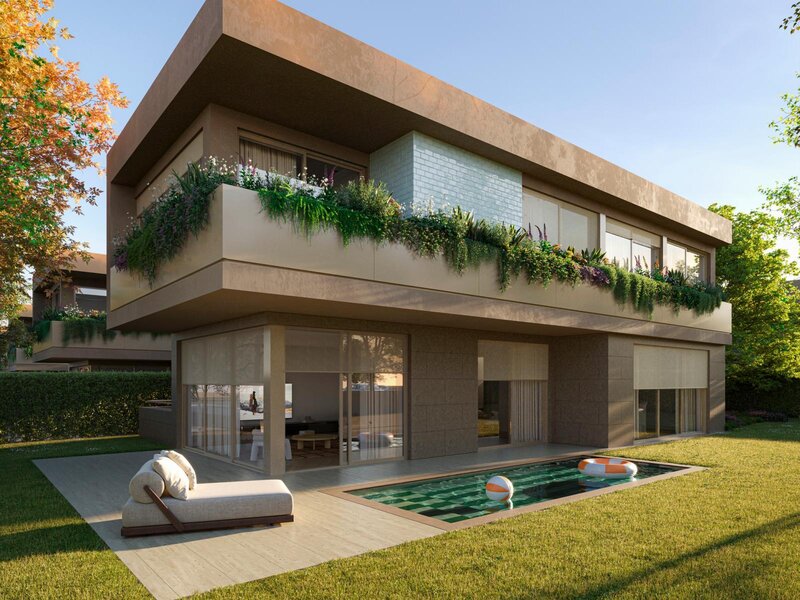 House Isolated townhouse 3 bedrooms Aldeia de Juzo Cascais - gated community, gardens, swimming pool, alarm, air conditioning, solar panels