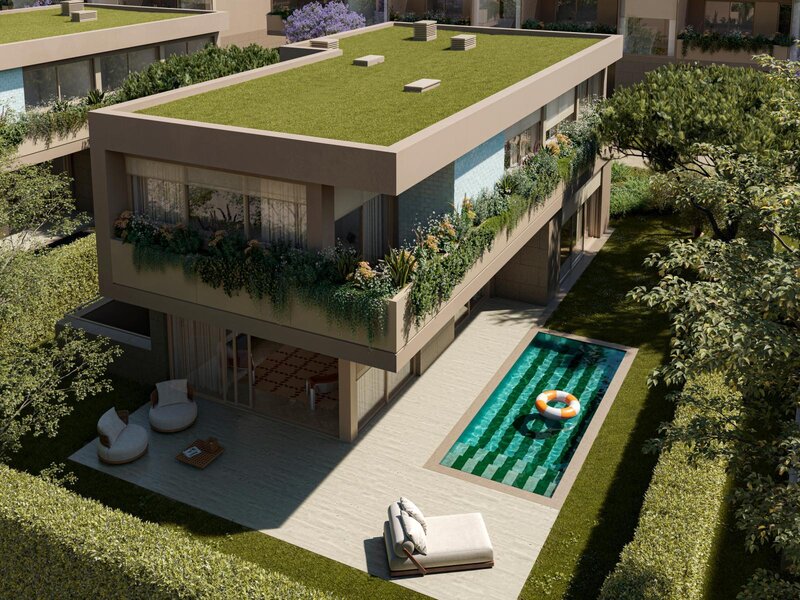 House Isolated townhouse 3 bedrooms Aldeia de Juzo Cascais - swimming pool, solar panels, air conditioning, alarm, gardens, gated community
