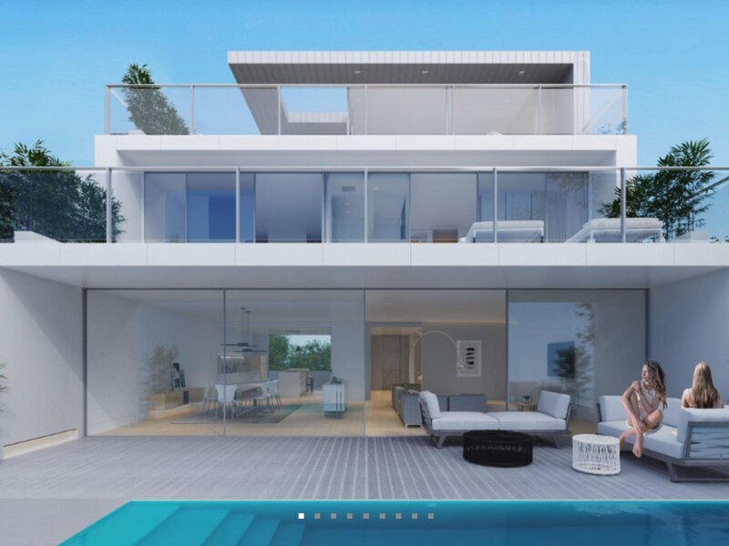 House Modern 4 bedrooms Carcavelos Cascais - balconies, sea view, heat insulation, garage, swimming pool, store room, gardens